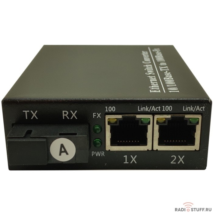GIGALINK GL-MC-2UTPF-SC1F-18SM-1310-N Конвертер UTP, 2*10/100Мбит/c, WDM, без LFP, SM, SC, Tx:1310/Rx:1550, 18 дБ (до 20 км)          