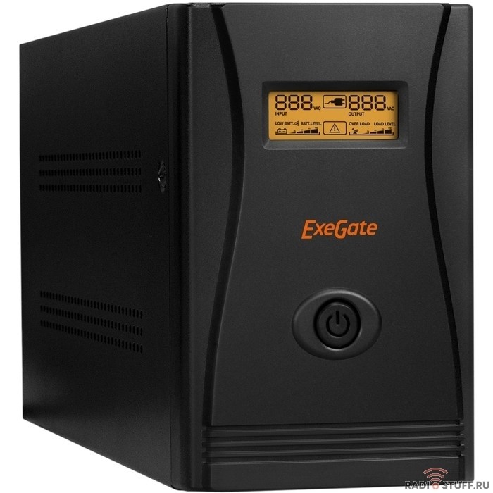 Exegate EP285500RUS ИБП ExeGate SpecialPro Smart LLB-1500.LCD.AVR.C13.RJ.USB <1500VA/950W, LCD, AVR, 6*IEC-C13, RJ45/11, USB, Black>
