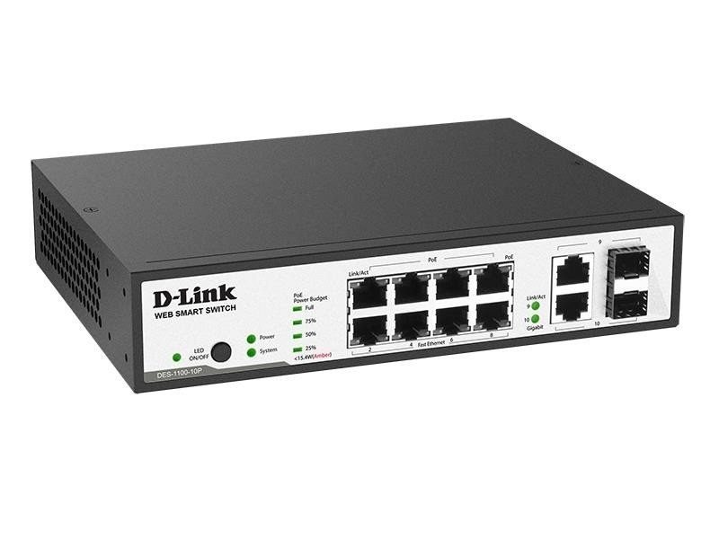Коммутатор D-Link DES-1100-10P/A1A