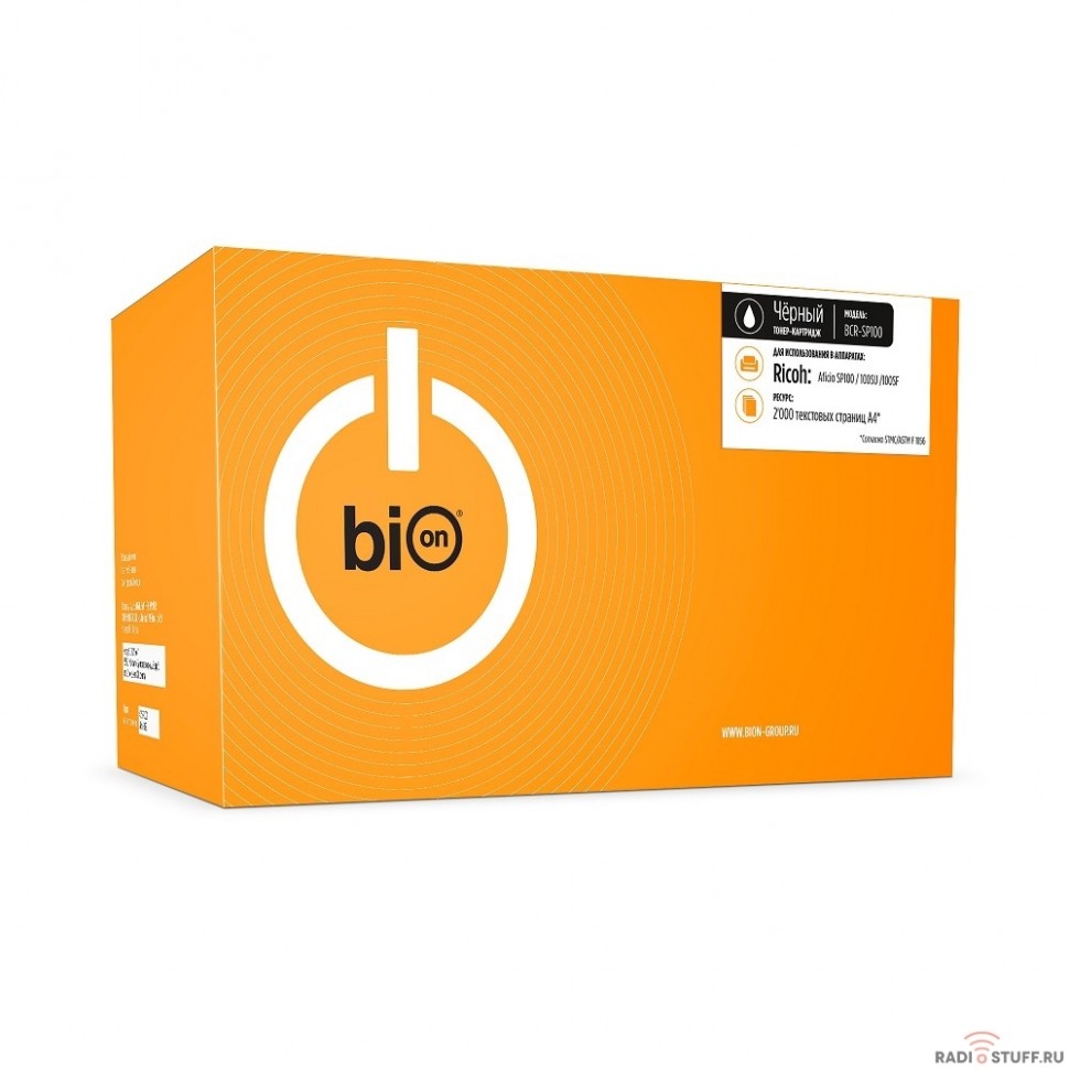 Bion SP100 Картридж для Ricoh Aficio SP 100/100SU/100SF (2000  стр.), Черный