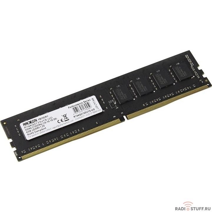 AMD DDR4 DIMM 8GB R748G2133U2S-UO PC4-17000, 2133MHz