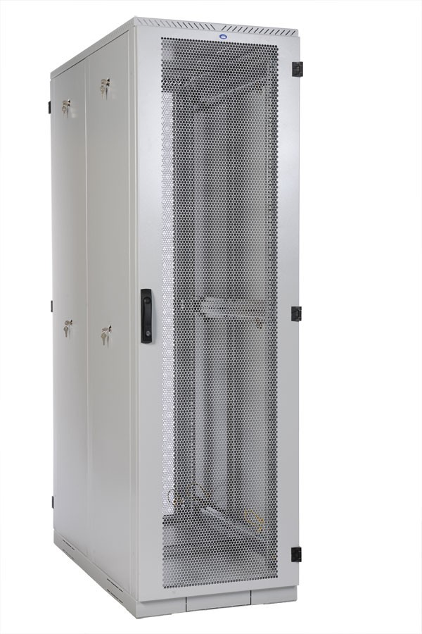 Шкаф серверный напольный, 45U, (800х1000мм), дверь перфорированная, задние двойные перфорированные, ЦМО