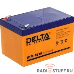 Delta DTM 1215 (14.5 А\ч, 12В) свинцово- кислотный аккумулятор  