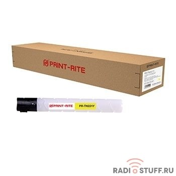 Картридж лазерный Print-Rite TFK671YPRJ PR-TN221Y TN221Y желтый (21000стр.) для Konica Minolta bizhub C227/C287